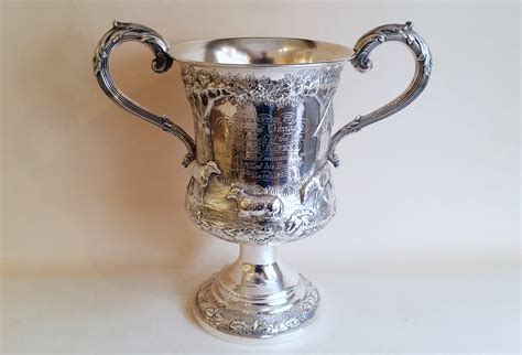 Victorian Chased Two Handled Cup £sold Henry Willis Antique Silver