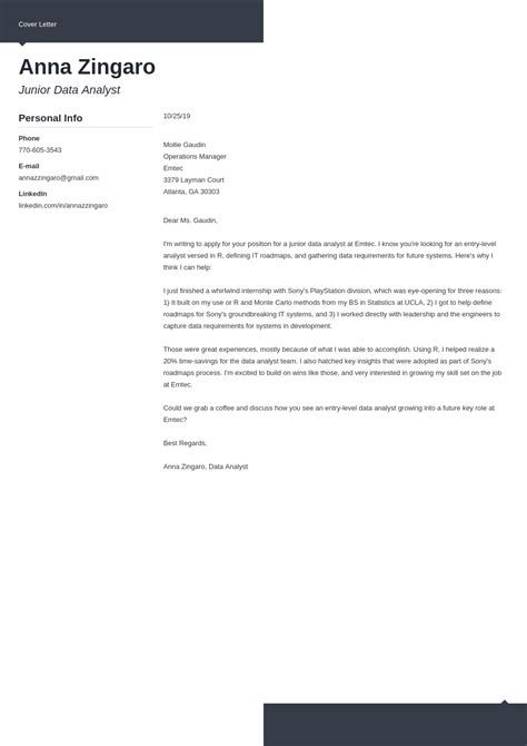 Data Analyst Cover Letter Examples Guide