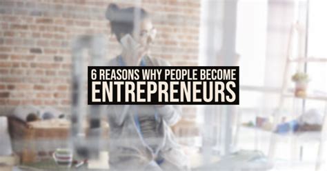 6 Reasons Why People Become Entrepreneurs Inspire N Style
