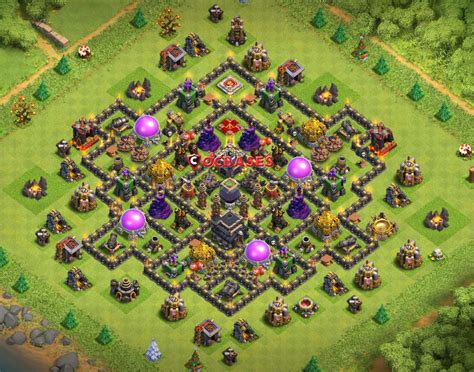 Clash Of Clans Th9 Base - 10+ Best TH9 Farming Base 2019 Anti Everything