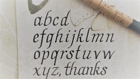 Each of our sections is three inches high. how to write in calligraphy - italic letters for beginners ...