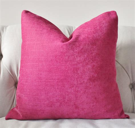 Dark Pink Pillow Raspberry Pillow Cover Designer Magenta