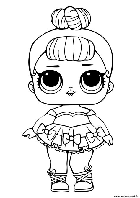 lol doll  baby glitter coloring pages printable