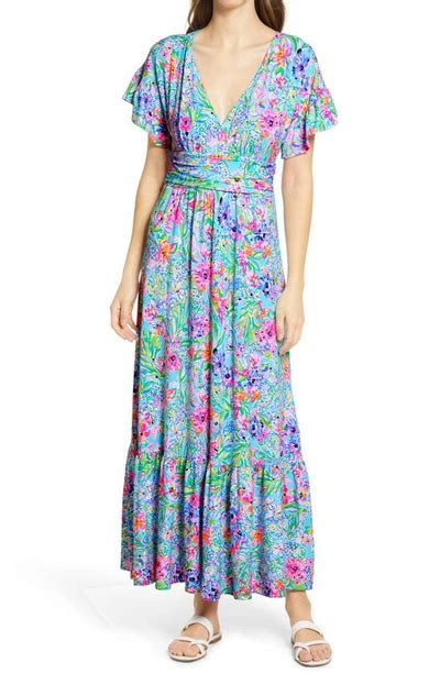 Lilly Pulitzerr Lilly Pulitzer Jessi Flutter Dress In Amalfi Blue