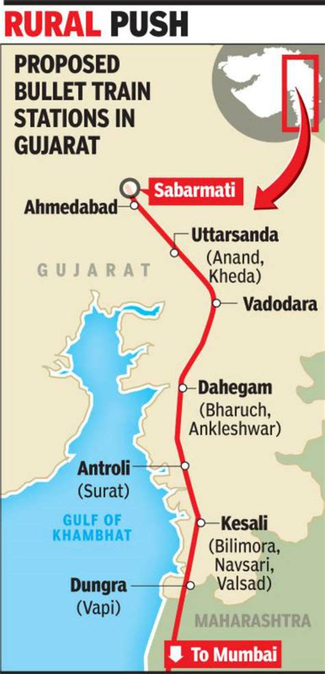 bullet train terminals planned close to highways vadodara news times of india