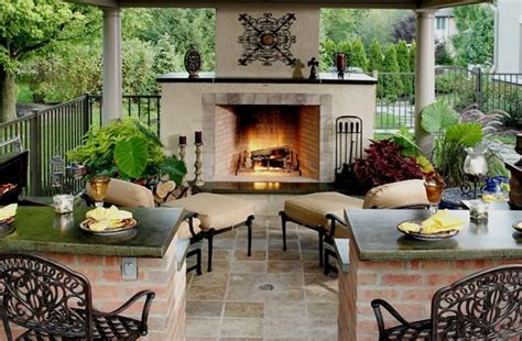 Transform a plain, inexpensive outdoor rug into a custom diy creation with a little paint. Amazing Outdoor Stucco Fireplace Ideas You Have To See To ...