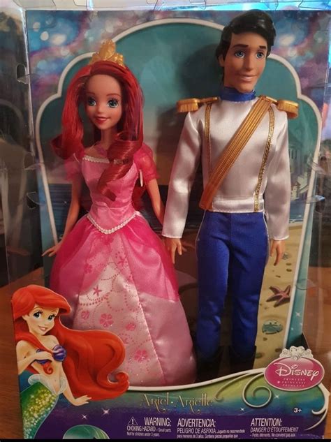 Boneca Ariel e Príncipe Eric Disney Original a Pequena Sereia Item de Colecionador Lacrado