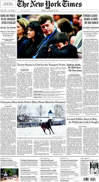 Front Page Scan New York Times