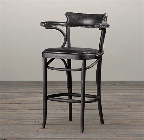 Free shipping on all textiles. Vienna Cafe Counter Stool Slate Leather | Bar & Counter ...
