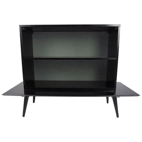 It is made of natural wood. Mid-Century Modern Coffee Table with Bookcase Topper by ...