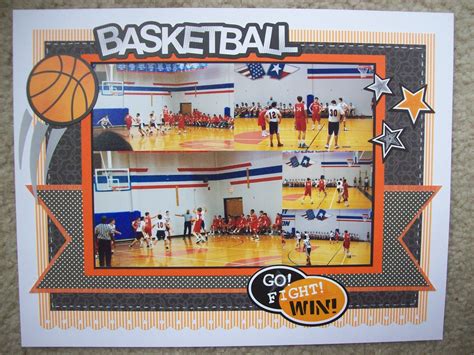 Layout Basketball Scrapbooking Sports Scrapbooking Layouts Scrapbook