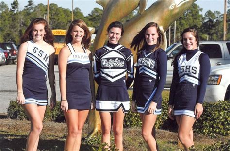 All Dressed Up Local Prep Cheerleading Squads Keep Uniforms In Good