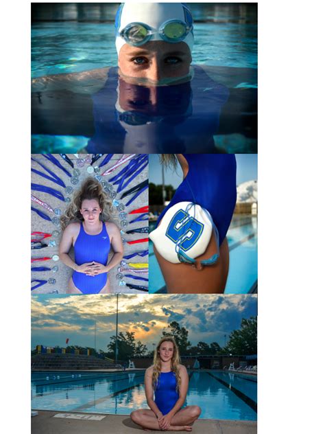 High School Senior Swim Team Portraits Sports