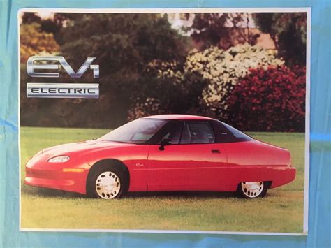 1999 General Motors Ev1 Electric Car Dealer Sales Brochure Antique