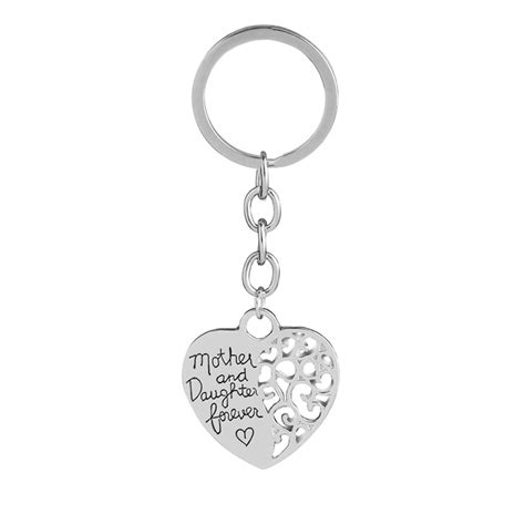 Mother And Daughter Keychain Mom And Daughter Forever Love Heart Puzzle
