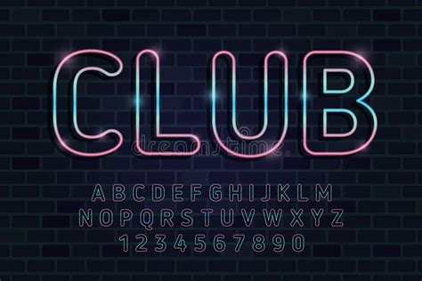Decorative Club Font And Alphabet Vector Stock Vector Illustration Of