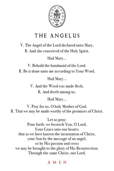 Angelus Prayer Printable Printable Word Searches