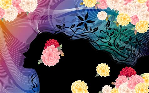 Disfruta de grandes ahorros en surface laptop 3. Fondos de pantalla Flores de colores vector mujer ...