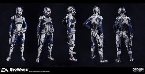 Artstation Andromeda Armor Set Herbert Lowis Female Armor Mass