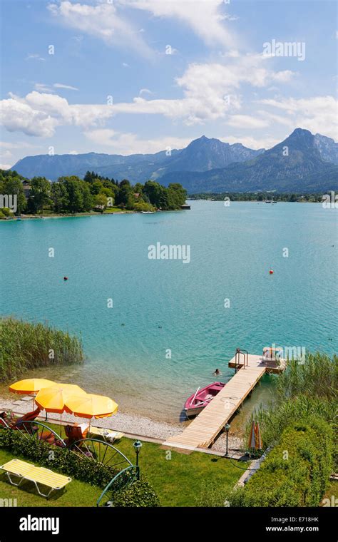 Austria Salzkammergut Salzburg State Lake Wolfgangsee Ried Private