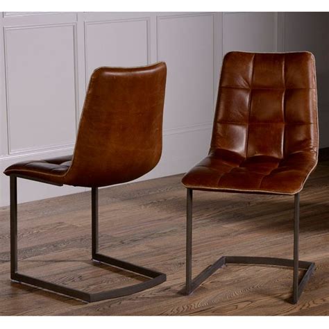 It is not just about look. Leather Dining Chairs | Leather dining chairs, Cantilever ...