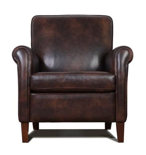 Genuine High End Leather Accent Chair Club By Alexalindesigns