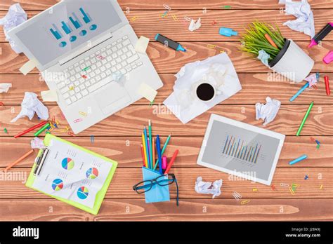 Messy Office Table High Resolution Stock Photography And Images Alamy