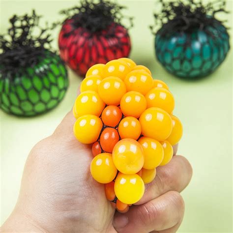 Funny 6 5cm 5 5cm Stress Ball Novetly Squeeze Ball Hand Wrist Exercise