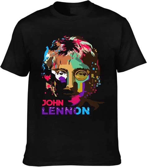 John Lennon Imagine Camiseta De Manga Corta Para Hombre Negro X Small