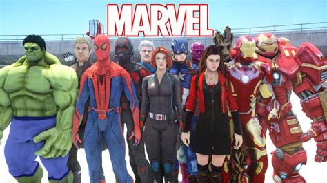All Marvel Superheroes In Grand Theft Auto Youtube