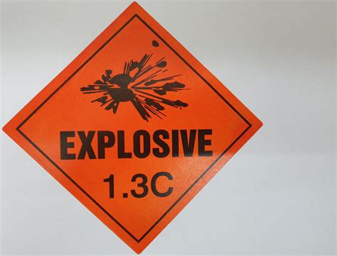 Explosive 13c Label Sticker For Smokeless Powder Magazine Not Blac