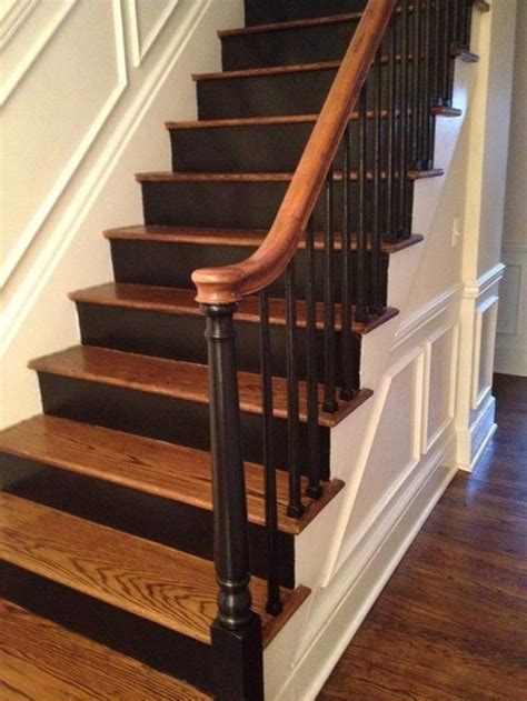 Painted Staircase Ideas Which Make Your Stairs Look New 33 Matchness