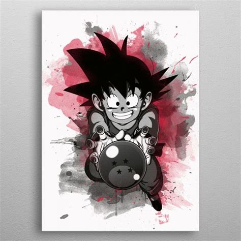Goku Kids Poster By The Exlucive Displate Kids Poster Poster