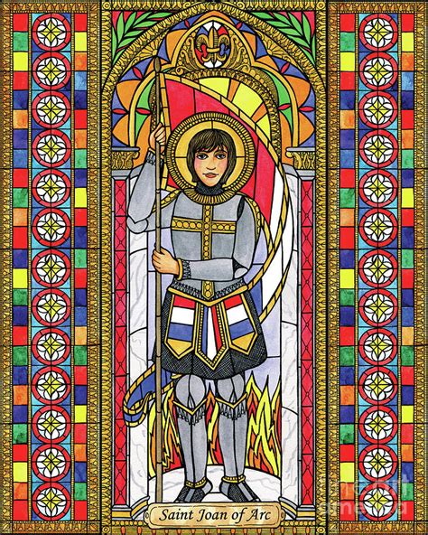 St Joan Of Arc Painting By Brenda Nippert Fine Art America