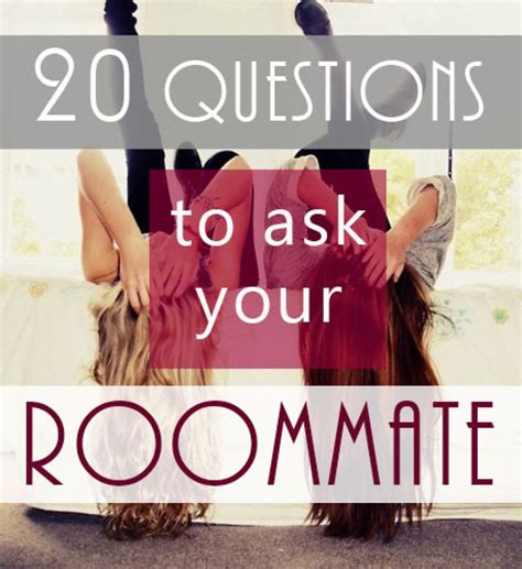 20 Questions For Your Roommate Society19