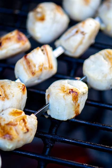 Grilled Scallops With A Simple Citrus Honey Marinade Kitchen Laughter