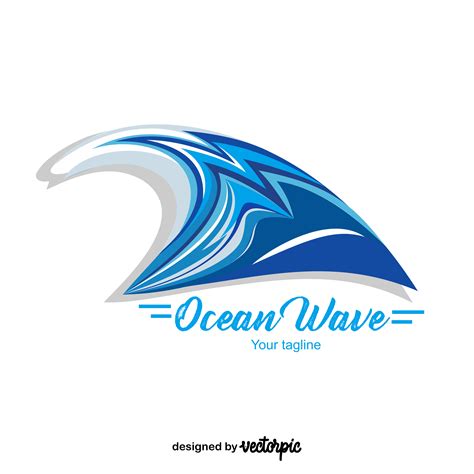 Oceanwavelogofreevector Vectorpic