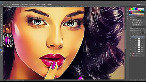 Vector Painting Photoshop Action Photoshop Action Youtube