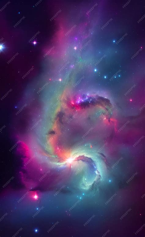 Premium Photo | Nebulae tapestry unveiling the cosmic colors
