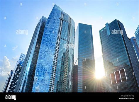 Office Buildings Singapore Stock Photo Alamy