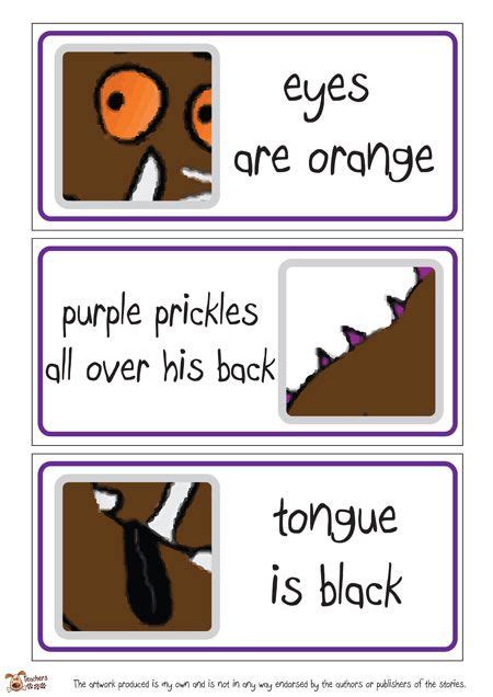 Teachers Pet Gruffalo Story Labels Free Classroom Display Resource Images