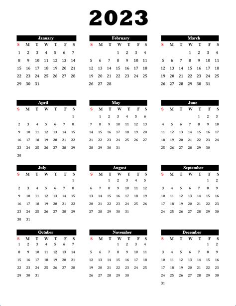 Free Printable 2023 Calendar Template Printable Templates Free