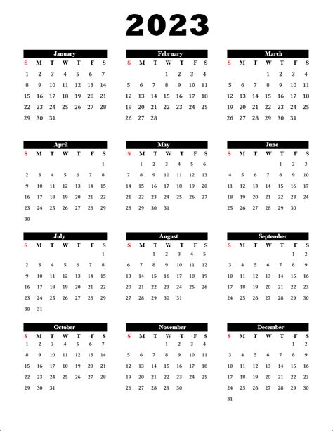 2023 Calendar 2023 Calendar Free Printable Pdf Templates