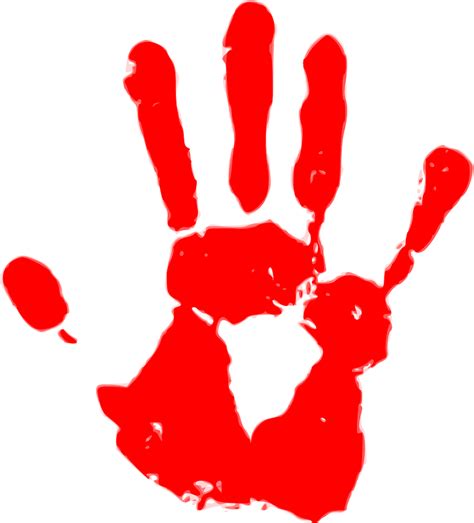 Red Hand Clipart Free Download Transparent Png Creazilla