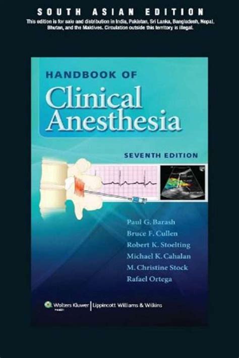 Handbook Of Clinical Anesthesia Books Tantra