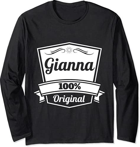 Gianna T Gianna Personalized Name Birthday Long Sleeve T Shirt