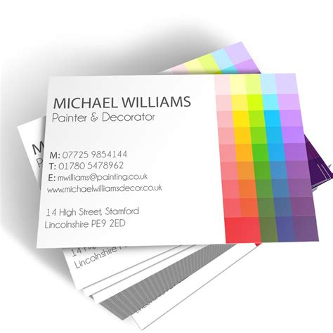 Painter And Decorator Templated Business Card 2 Able Labels