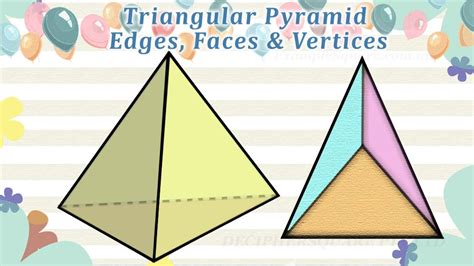 Triangular Pyramid Faces Vertices And Edges Youtube