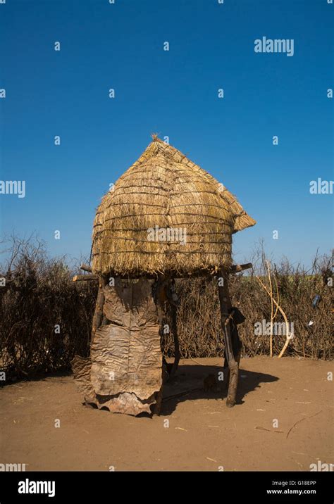 Traditional Granary In Nyangatom And Toposa Tribes Village Omo Valley