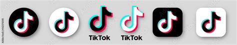 Tik Tok Logo Tik Tok Logo Set Play Button Of Tiktok Tik Tok Signs In